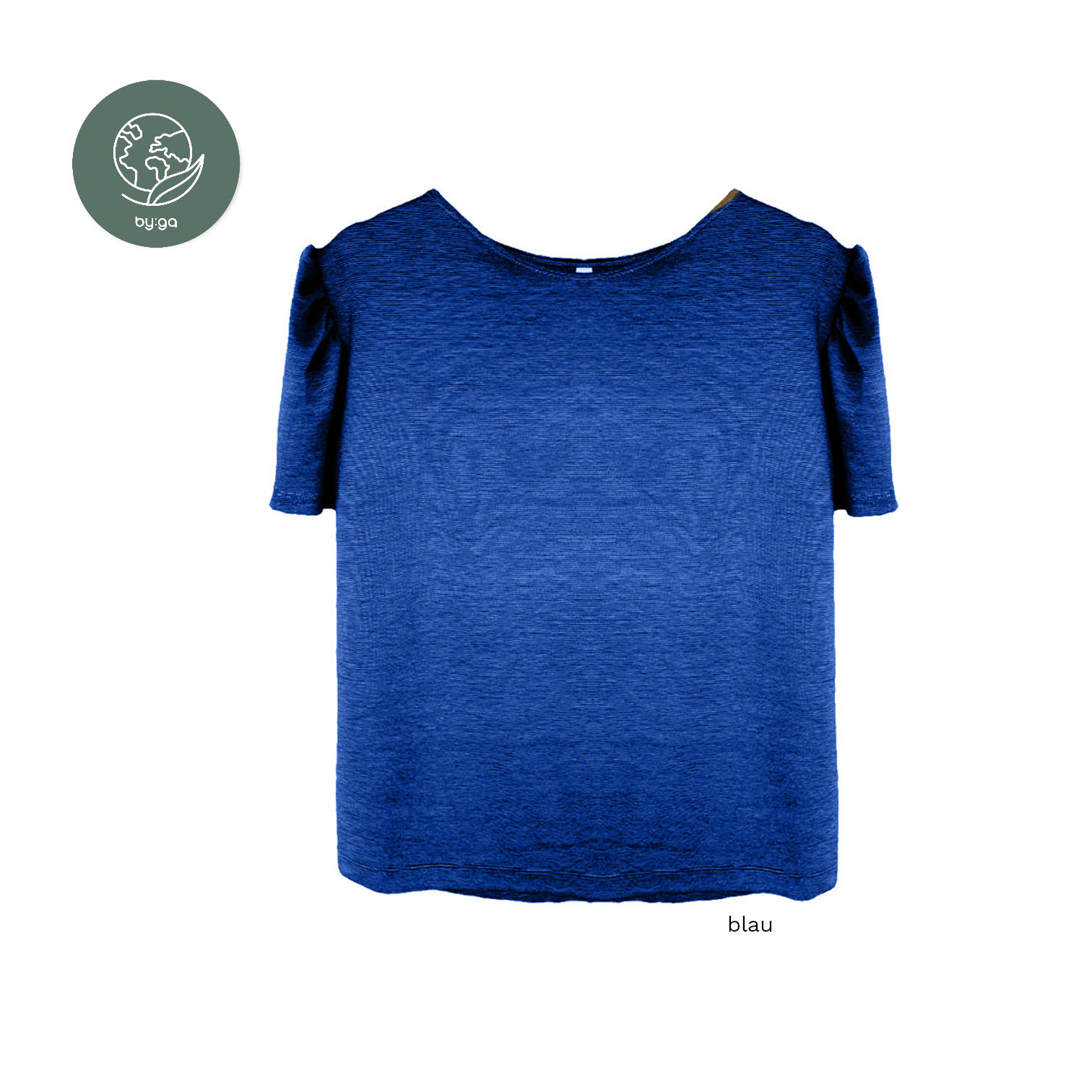 T-Shirt Puffärmel blau