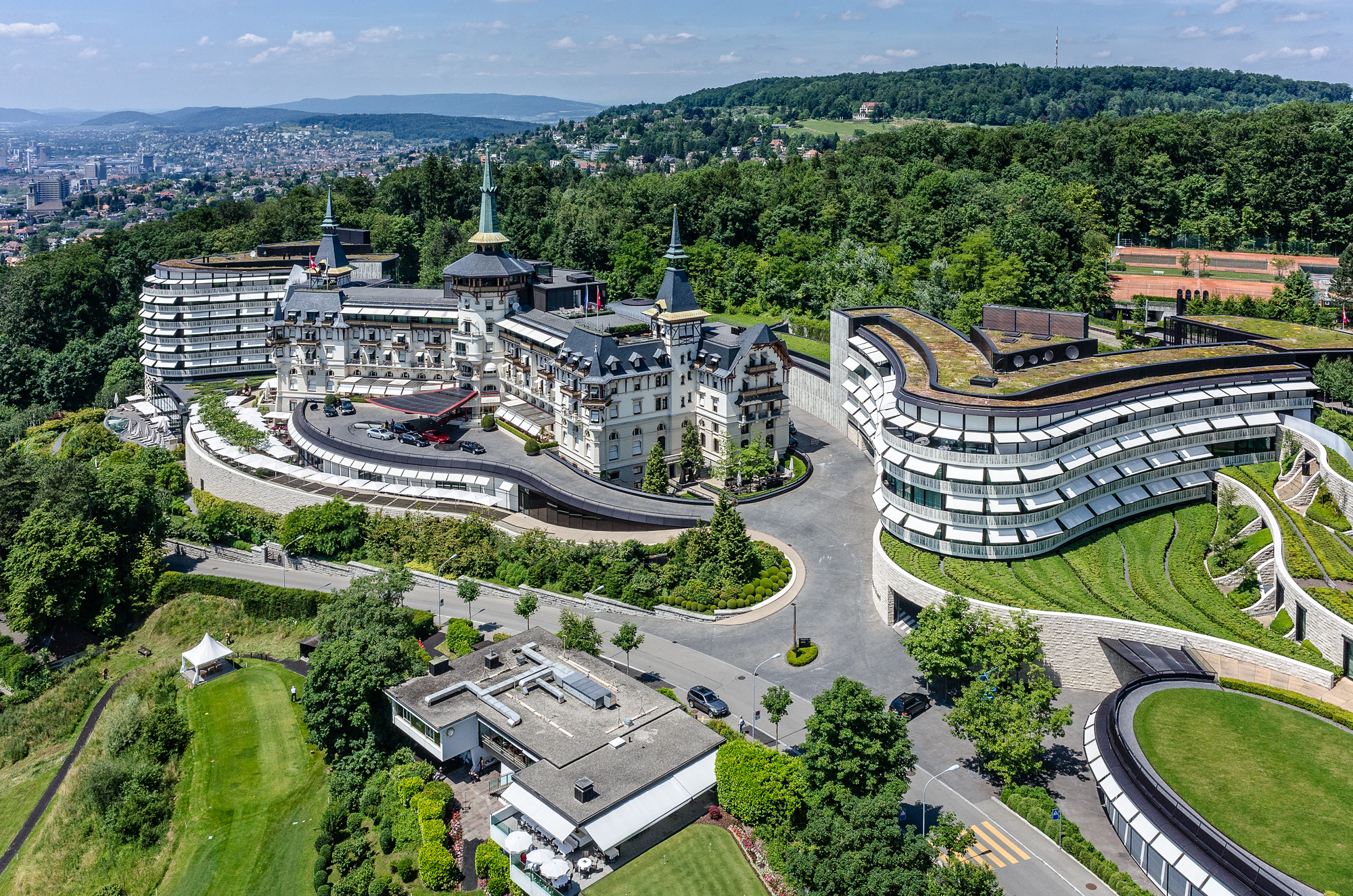 Luftaufnahme, Zürich, Schweiz, Hotel