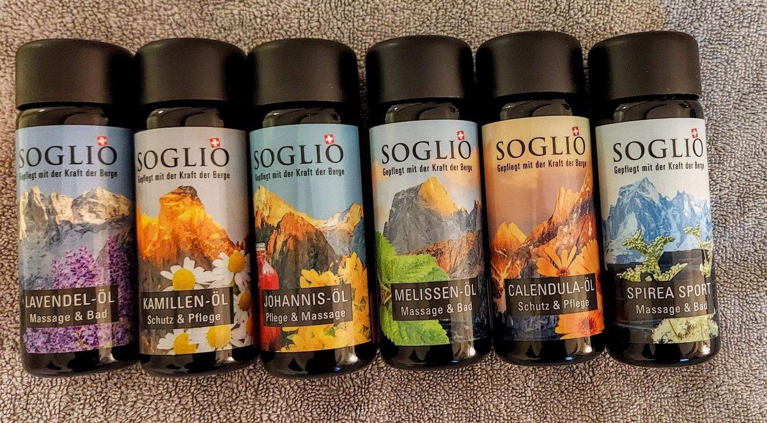 Ich massiere mit den Ölen von SOGLIO