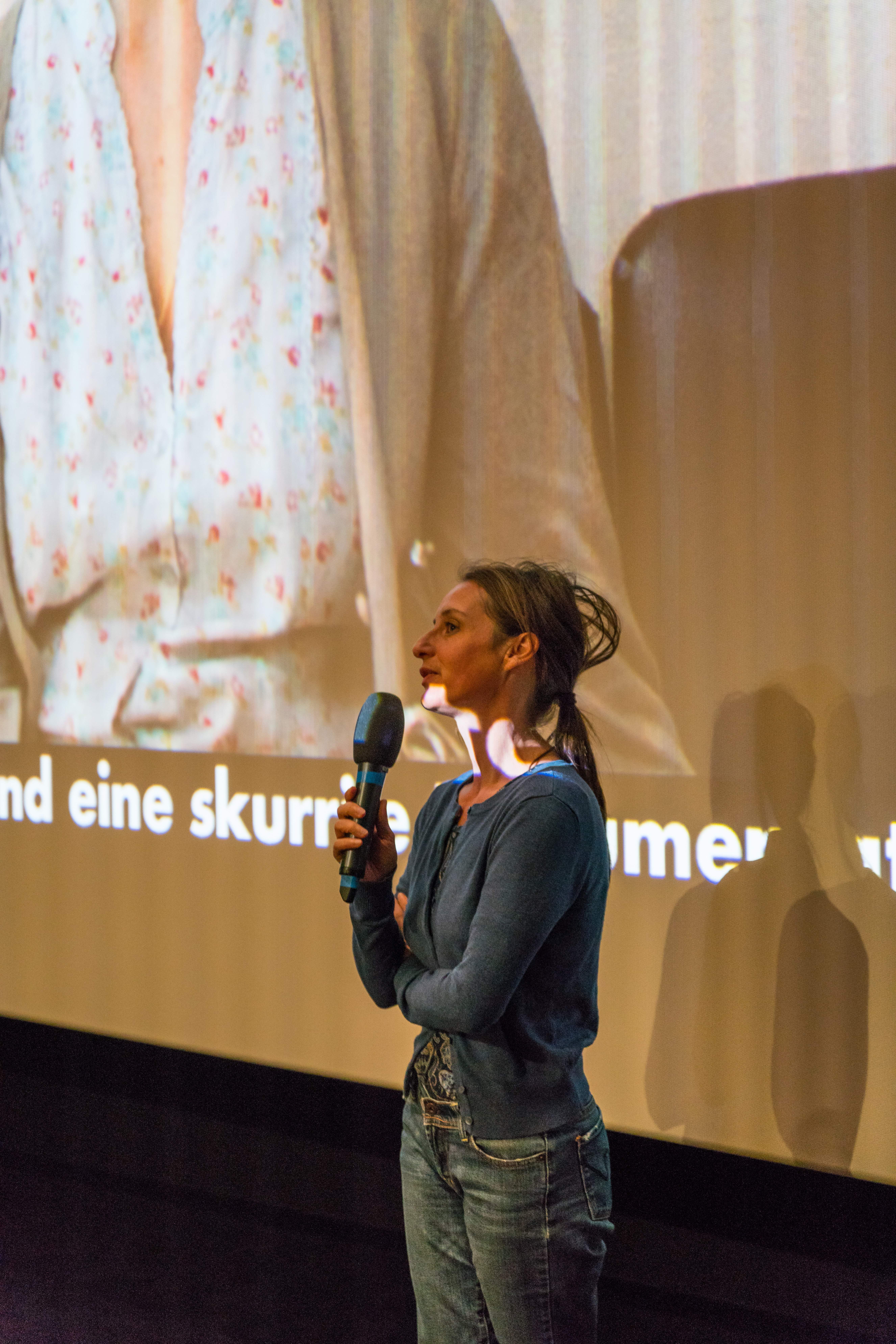 Rede von Irit Neidhardt aus Berlin, ihr Schwerpunkt: Kino und Nahost