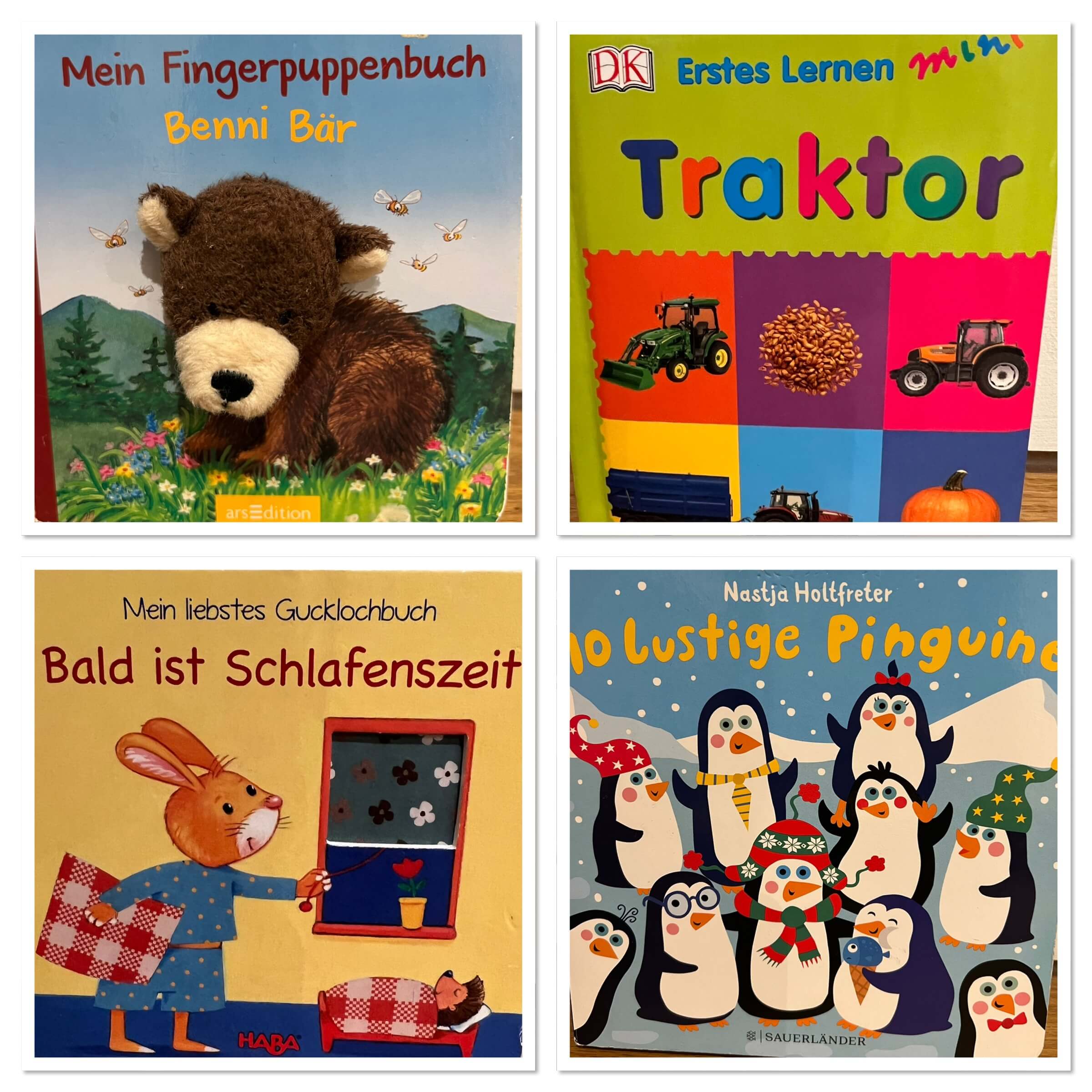 Kleinkinderbücher-Set (Benni,Traktor,Schlafenszeit, Pinguine)