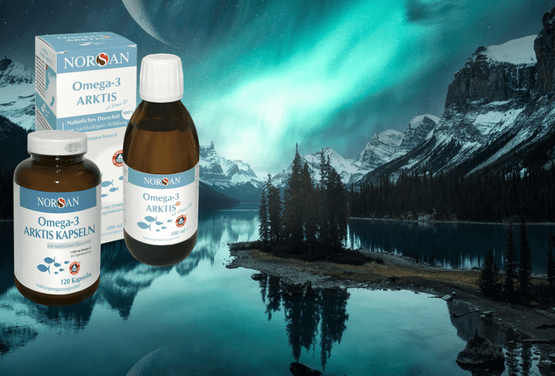 Arktis mit Omega-3 Arktisöl/Dorschöl Unterstützt Hirn, Haus, Augen (DHA)