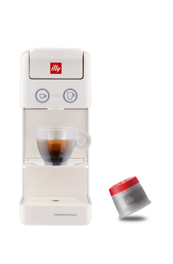 Y3.3 Iperespresso, Espressomaschine für Kapseln, Rot, Schwarz und Weiss