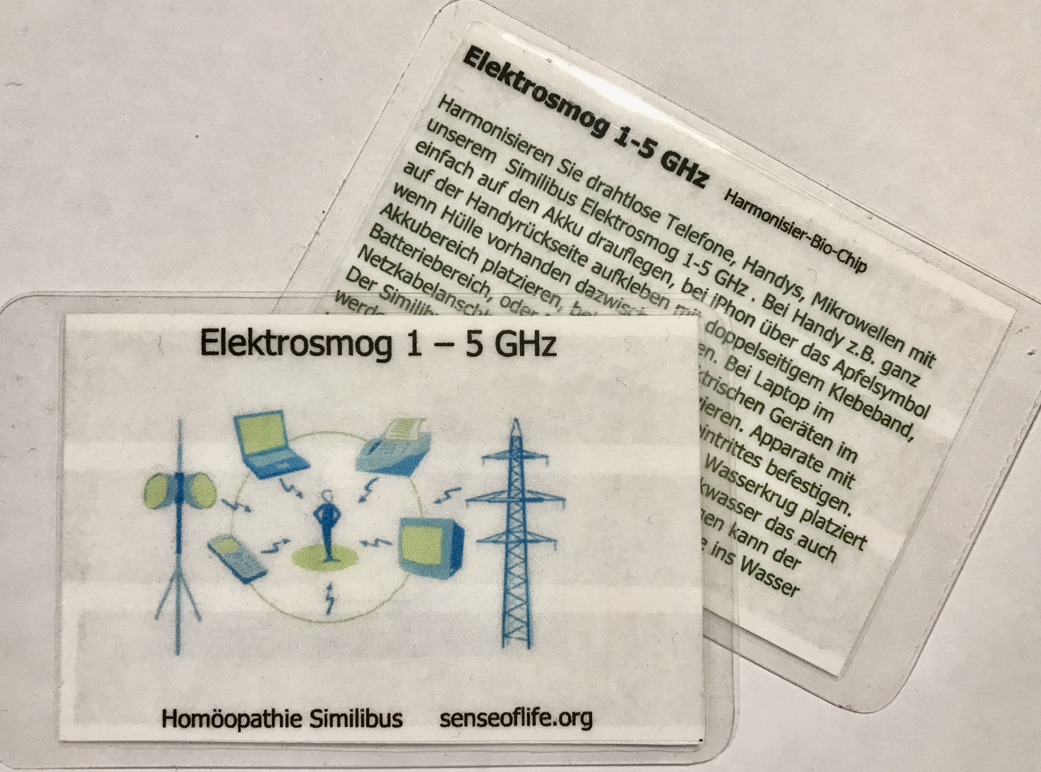 Elektro-Smog Harmonizer Similibus-Bio-Chip für Smartphones, auch für 5G