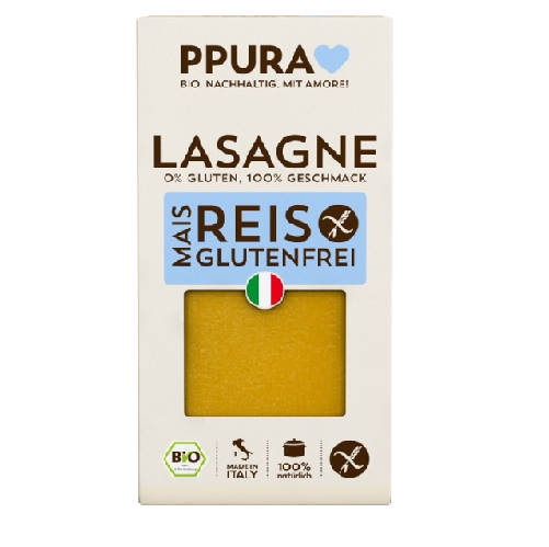PPURA Lasagne - Bio - glutenfrei - Mais & Reis