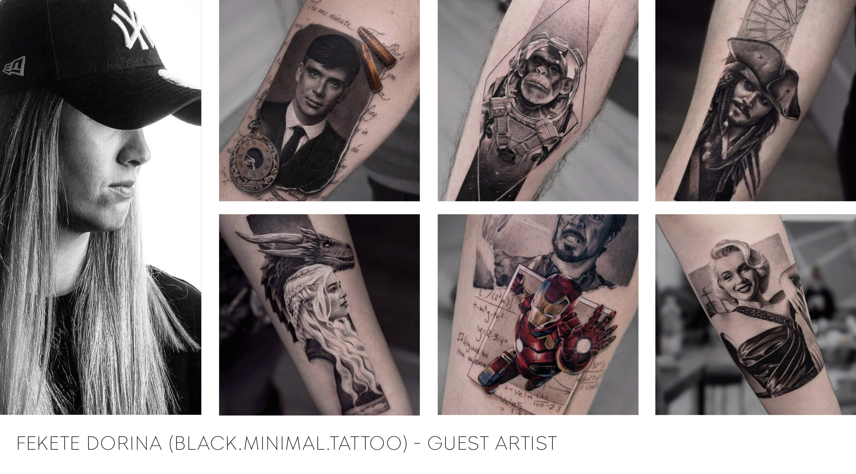 Tattoo Luzern - Dorina Fekete - Portraits Human Realistic Tattoo Artist- Sullivan Ink