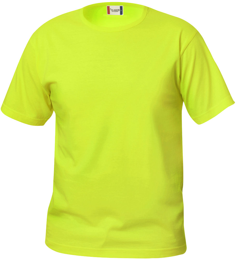Kinder T-Shirt CLIQUE Basic-T Junior 029032 Warnschutz Grün 600