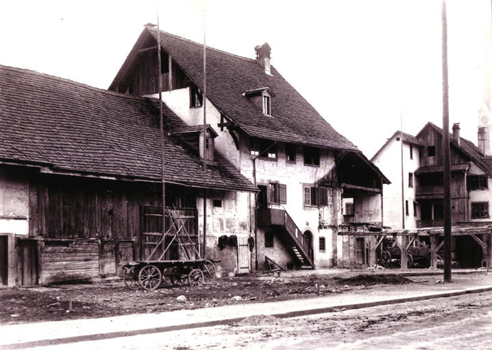Der Kehlhof im Jahr 1899. Der Abbruch hat begonnen