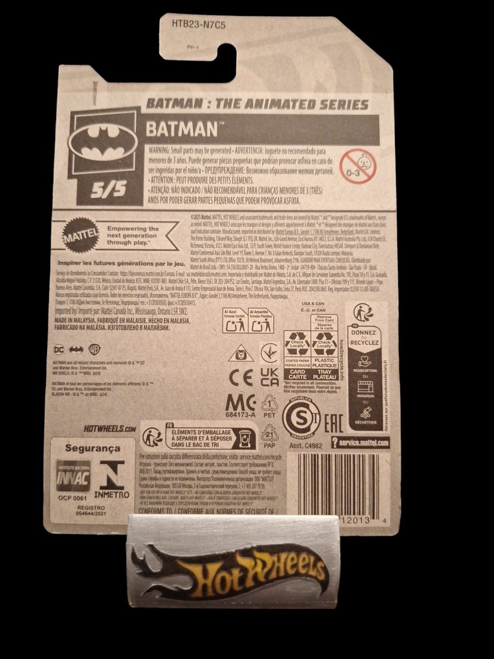 Hot Wheels Batman 2024 Batman: The Animated Series 5/5 L