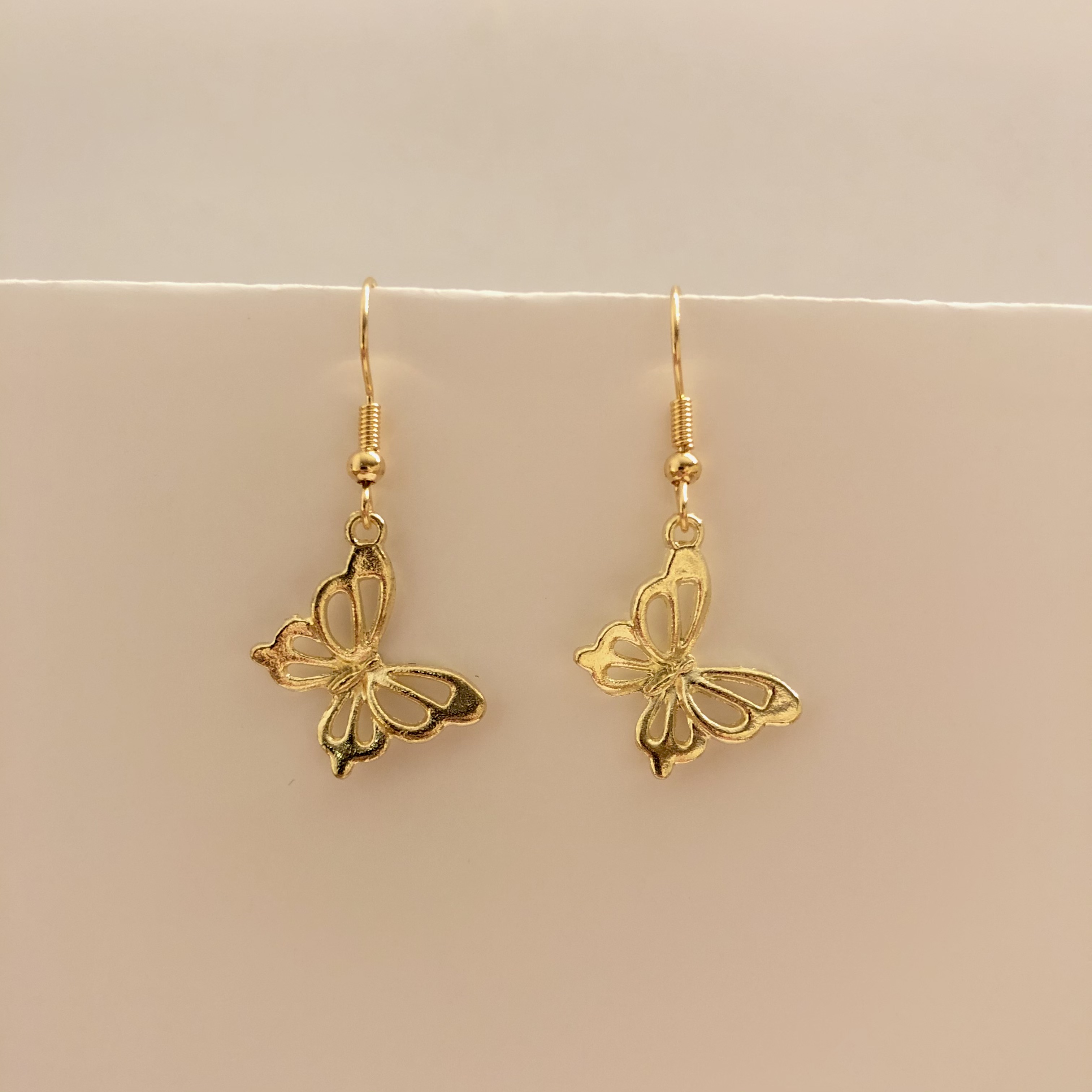 Golden Butterfly Earring