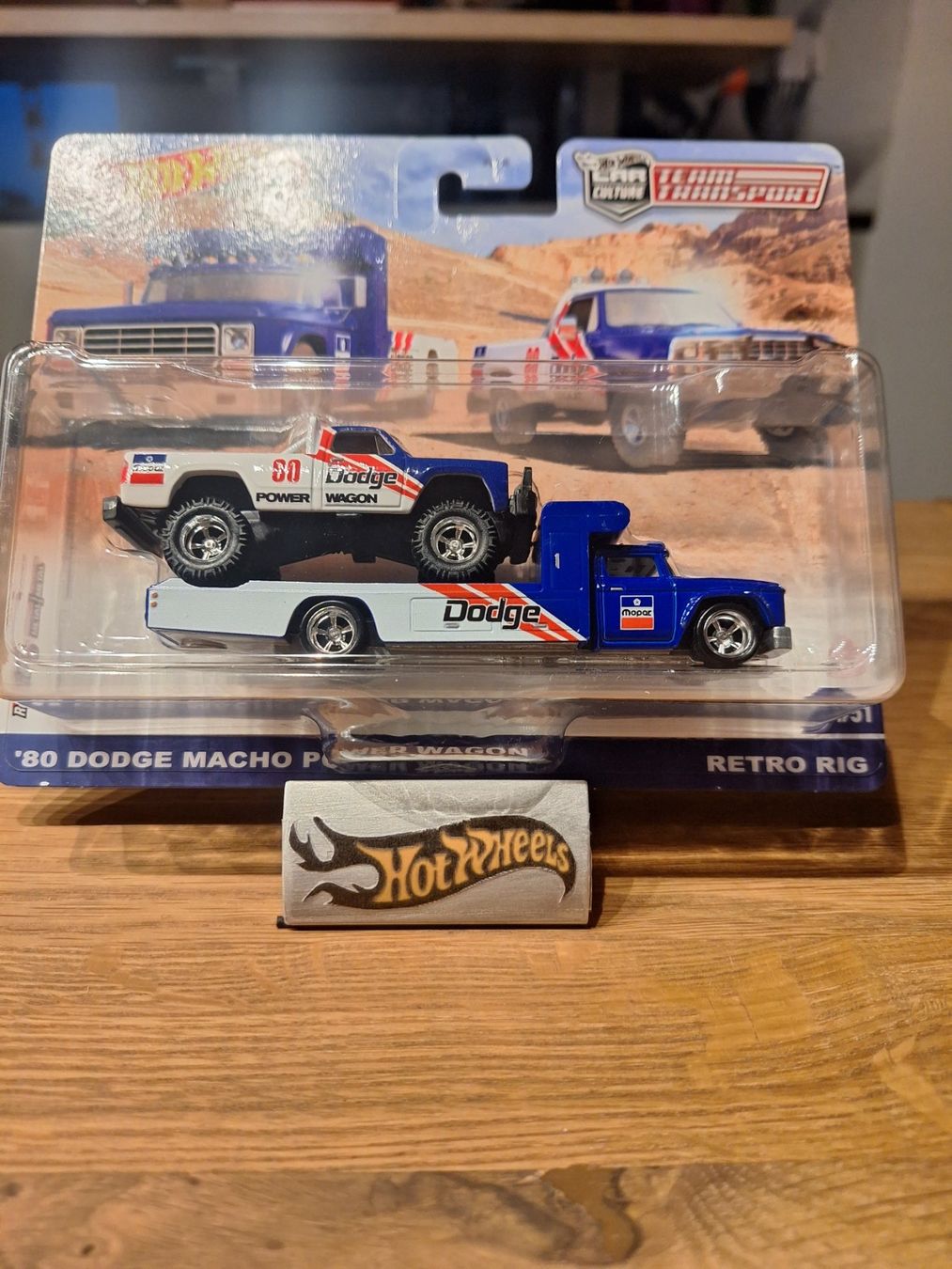 HW Team Transport #51 80 Dodge Macho Power Wagon Retro Rig