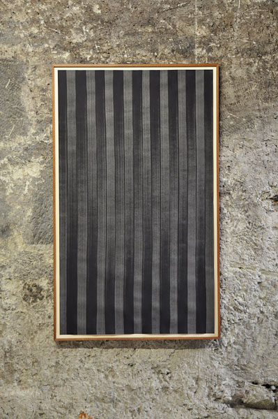 hin & zurück I, 2014, Acrylfarbe auf Papier, 124 x 75 cm