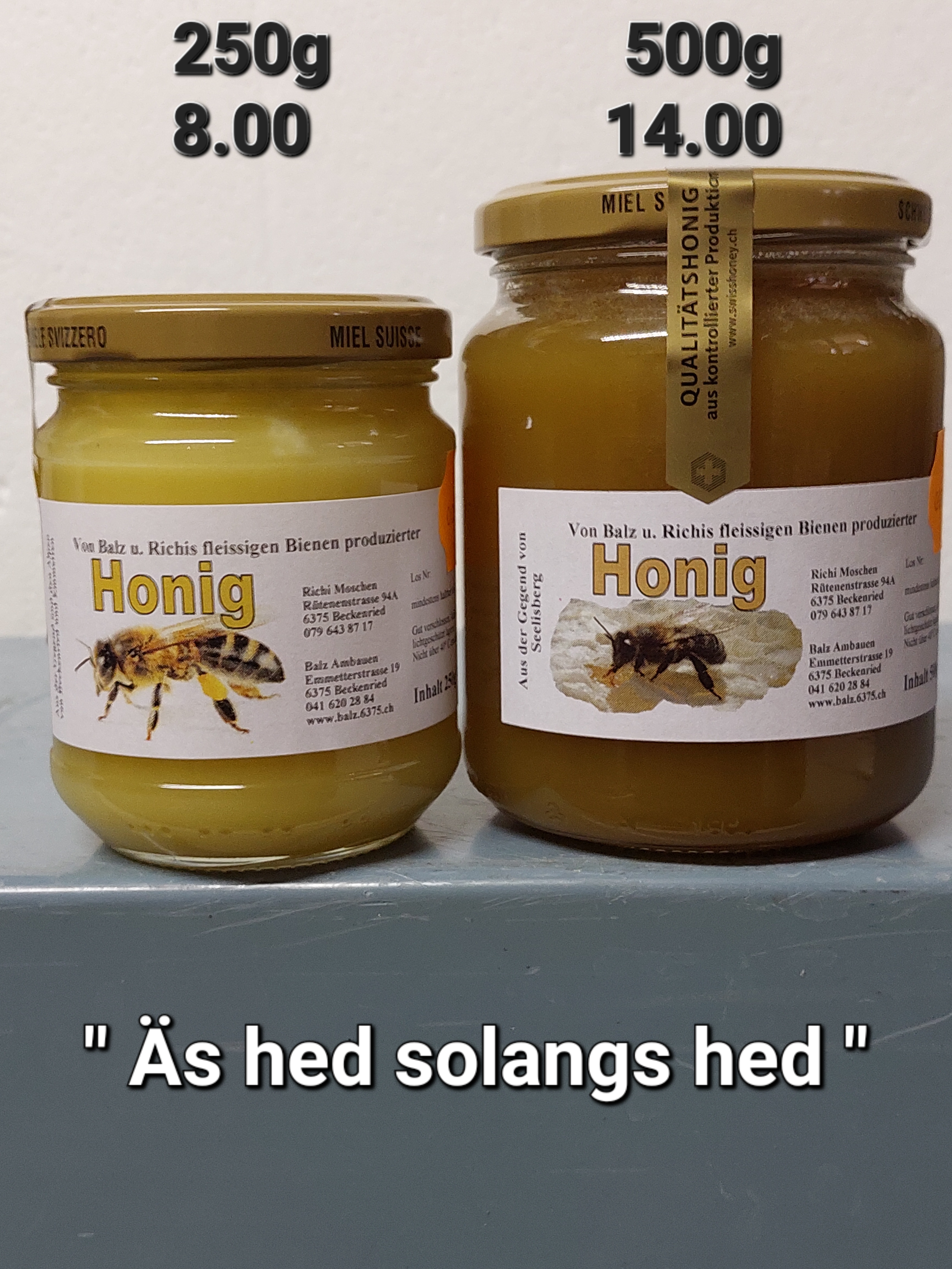 Gutes Bienenjahr 2023! Honig ist noch erhältlich