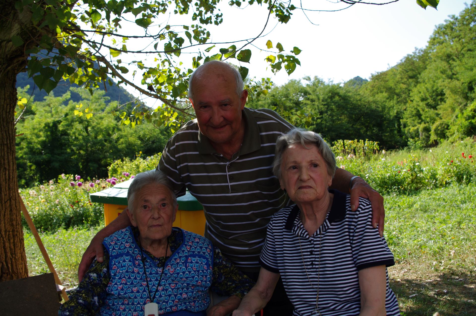 Die drei Geschwister (von links nach rechts): Lidia, Renzo und Anna-Maria