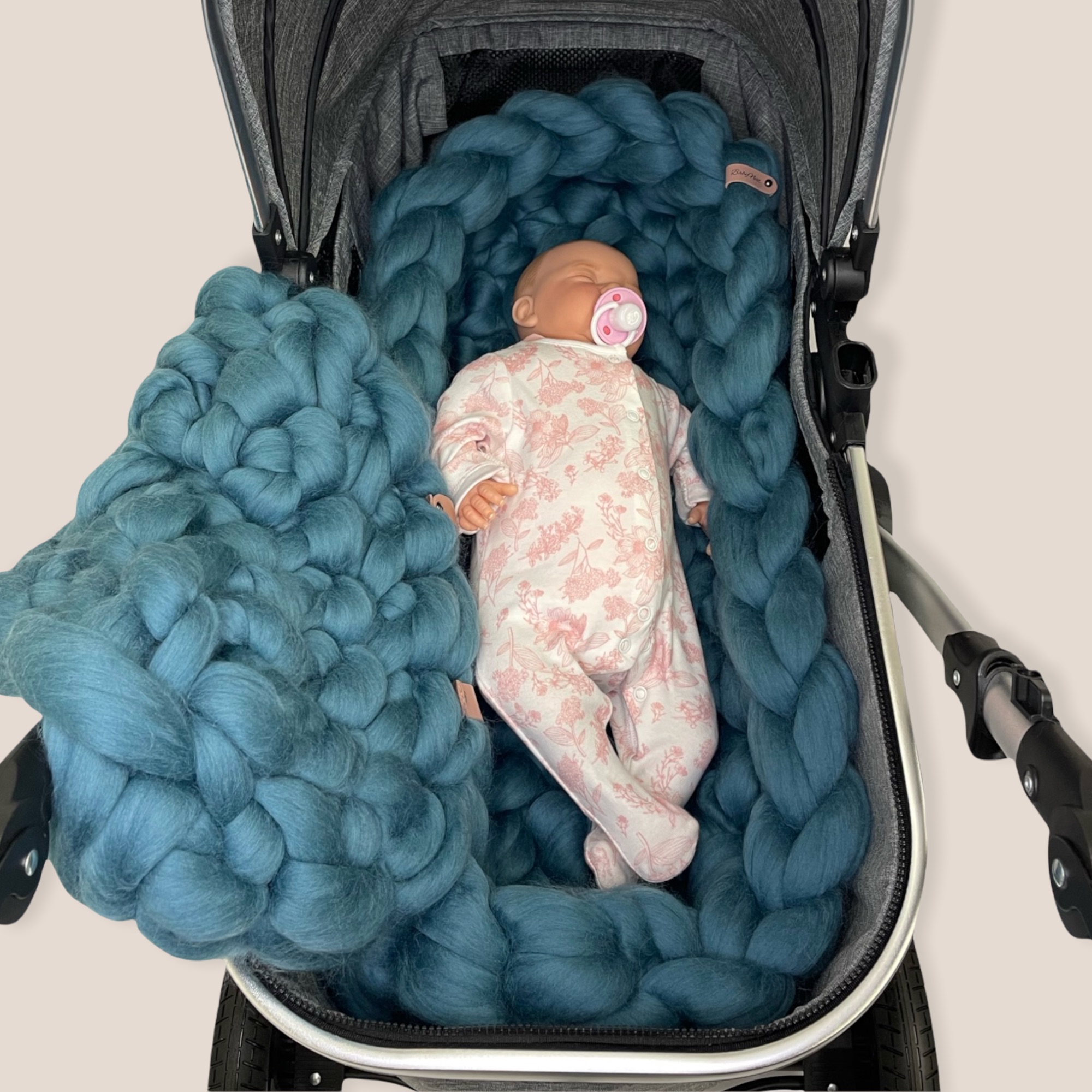 Babynest Chunky Knit mit Cover 2 in 1
