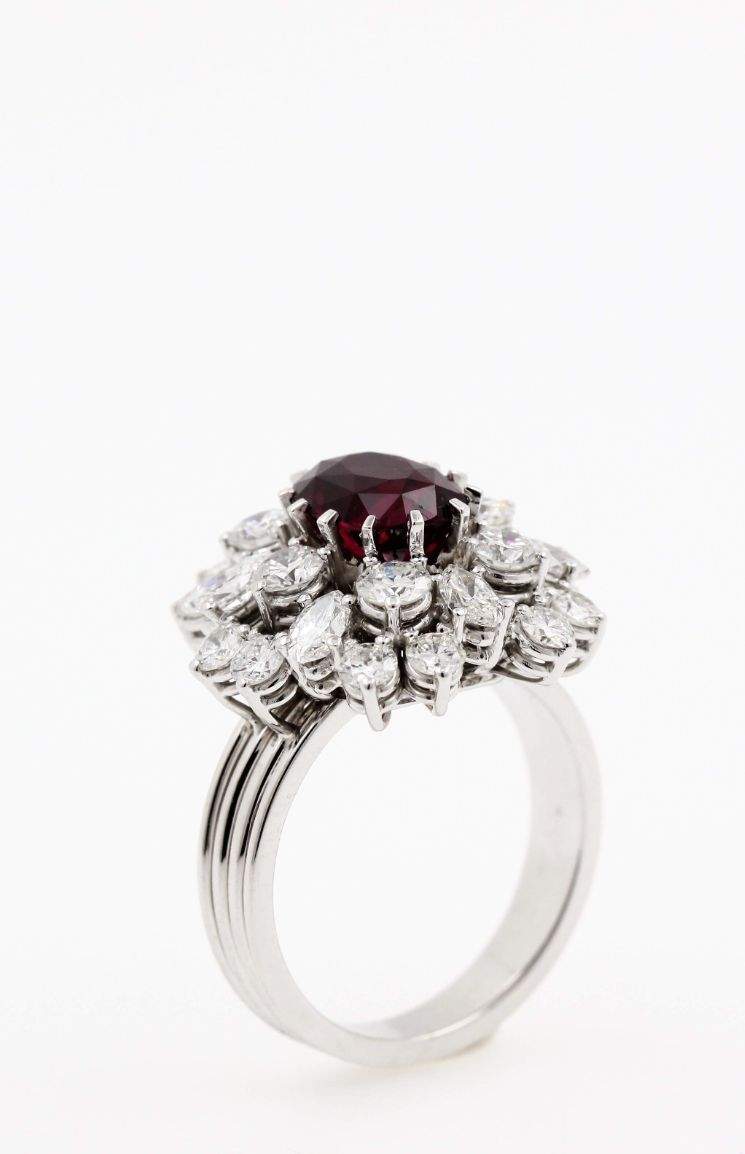 Rubin Brillant Ring 1.95ct