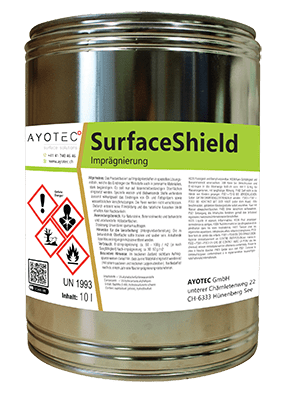 SurfaceShield | Schützt alle saugfähigen Ton- und Steinfliesen vor Öl-, Fett- und Wasserflecken.