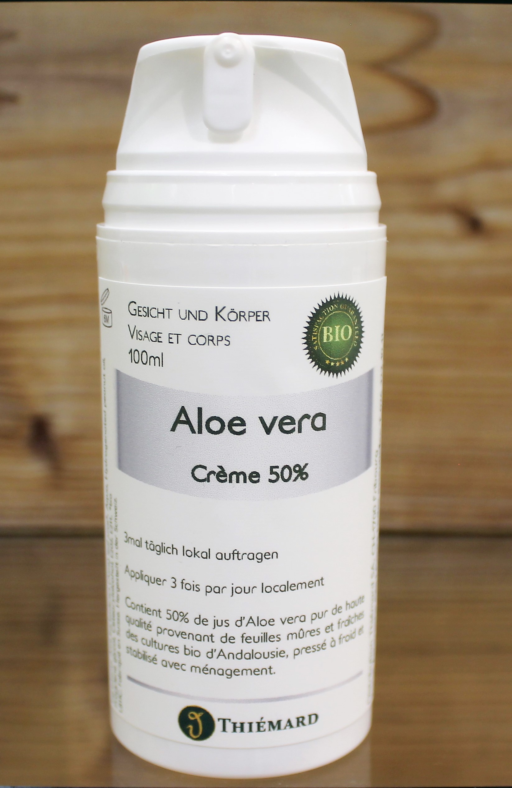 ALOE VERA Crème 50% Bio 100ml