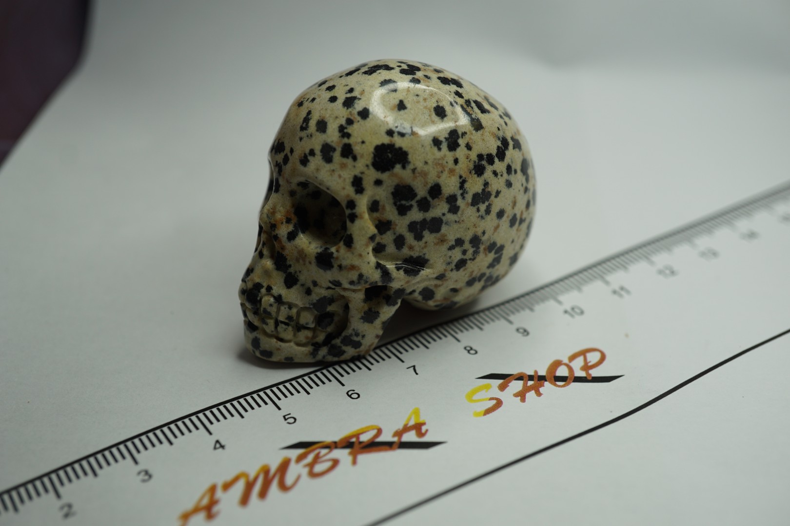 Dalmantiner Jaspis Skull