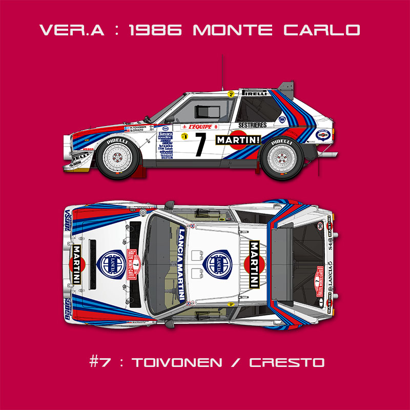1/24 Lancia Delta S4 Ver.A : 1986 WRC Rd.1 Rally Monte Carlo