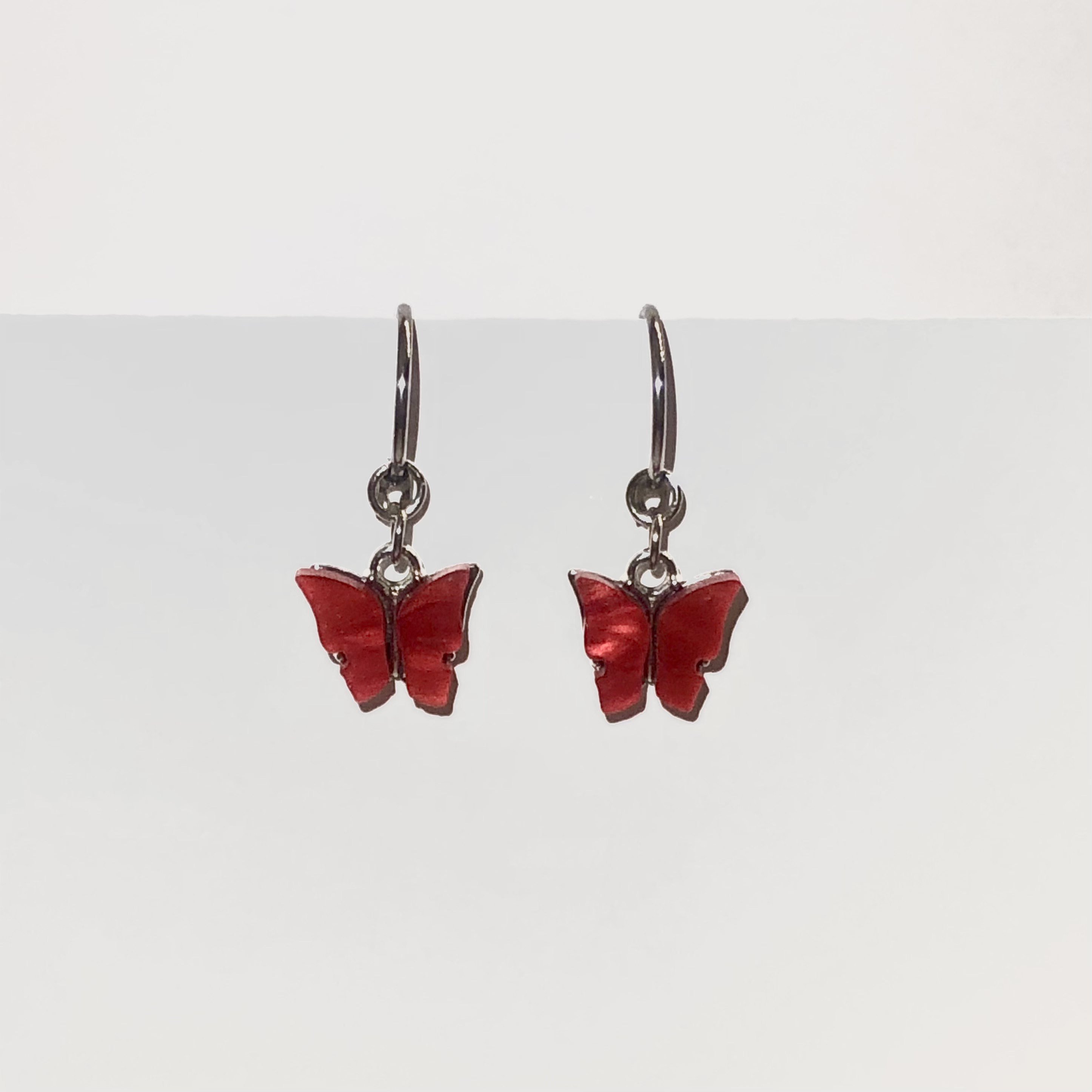 Butterfly Earring red