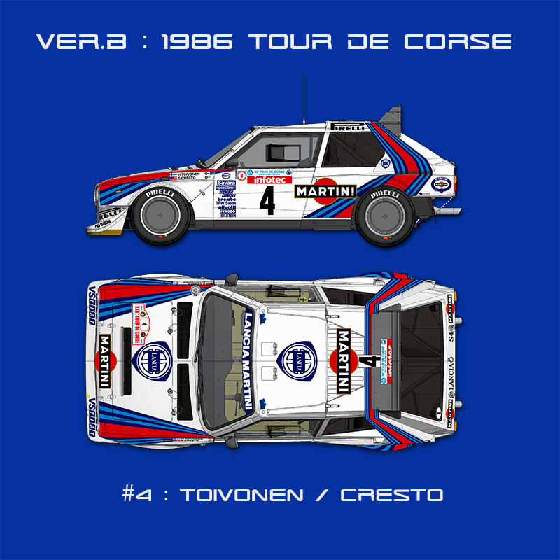 1/24 Lancia Delta S4 Ver.B : 1986 WRC Rd.5 Tour de Corse