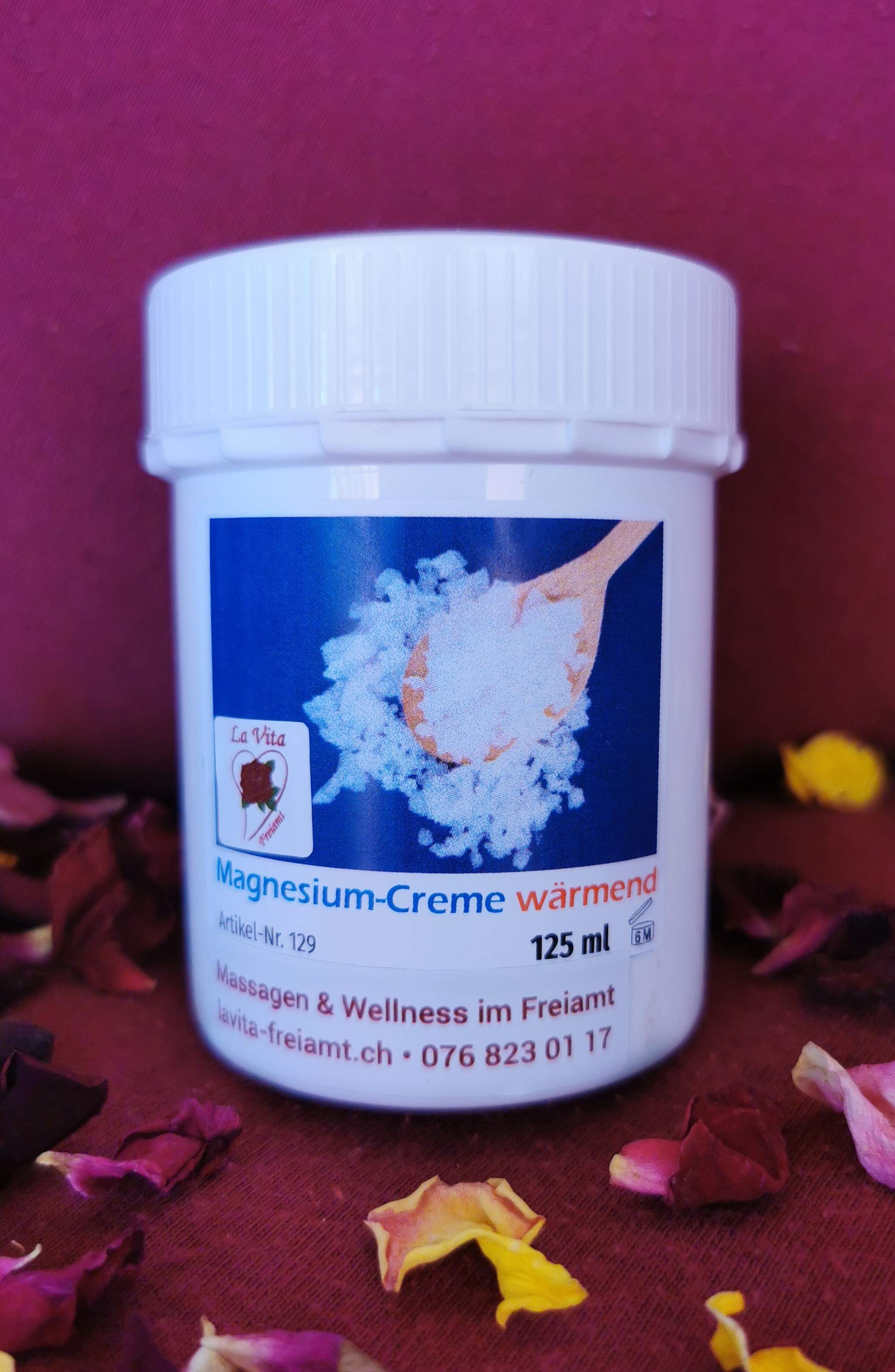Magnesium-Creme wärmend