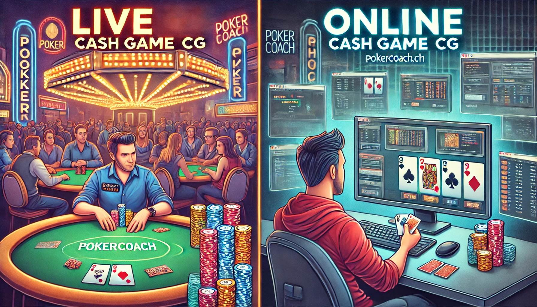 Cashgame Online vs. Live: Unterschiede, Anpassungen und Strategien