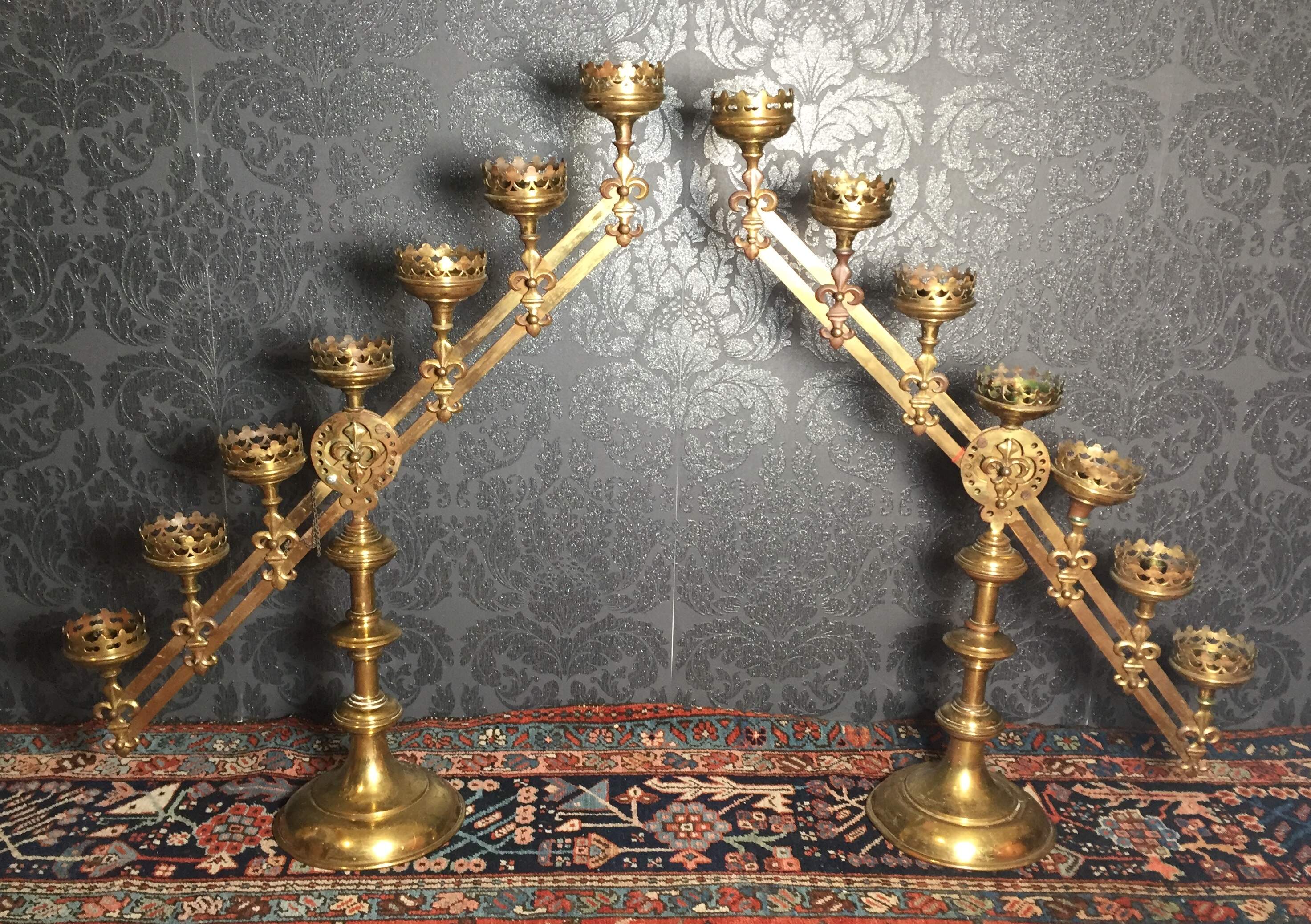 2 grosse Altar Kerzenständer