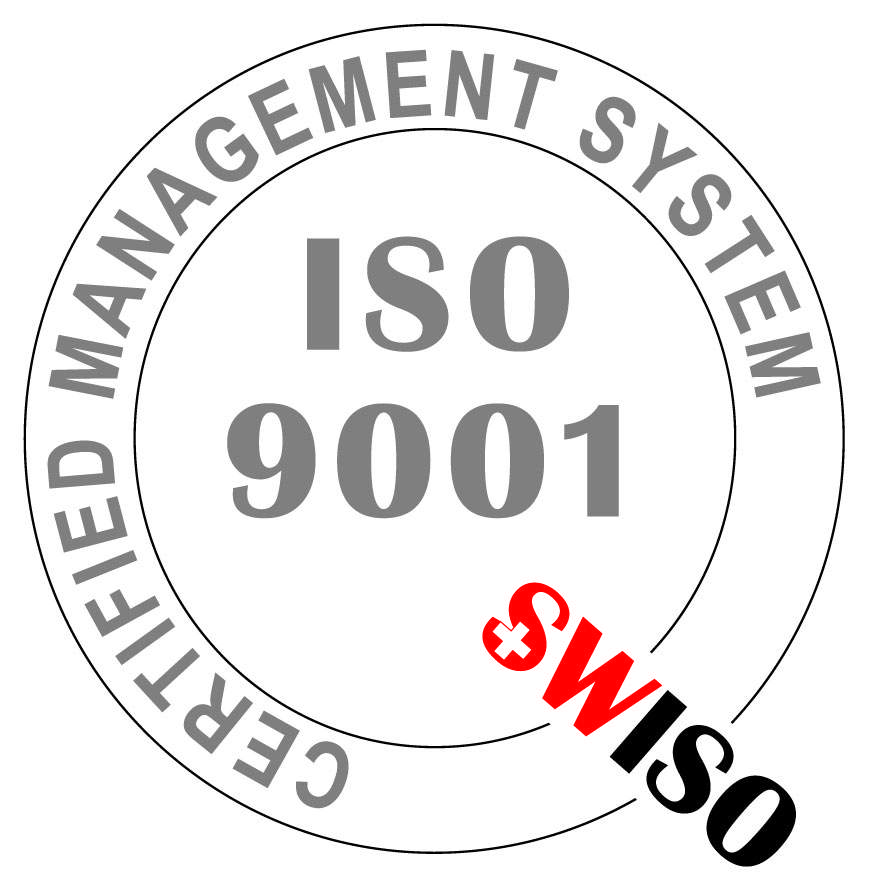 Zertifikat ISO 9001 von SWISO