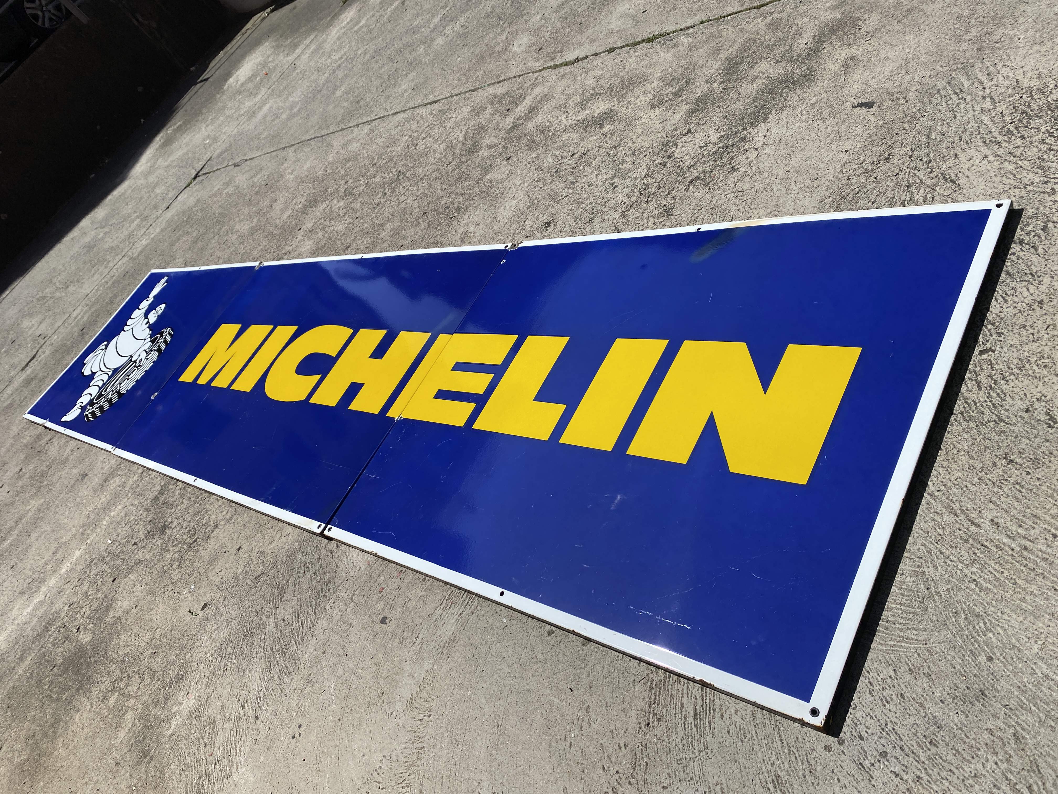 Altes Michelin Emailschild 5 Meter gross