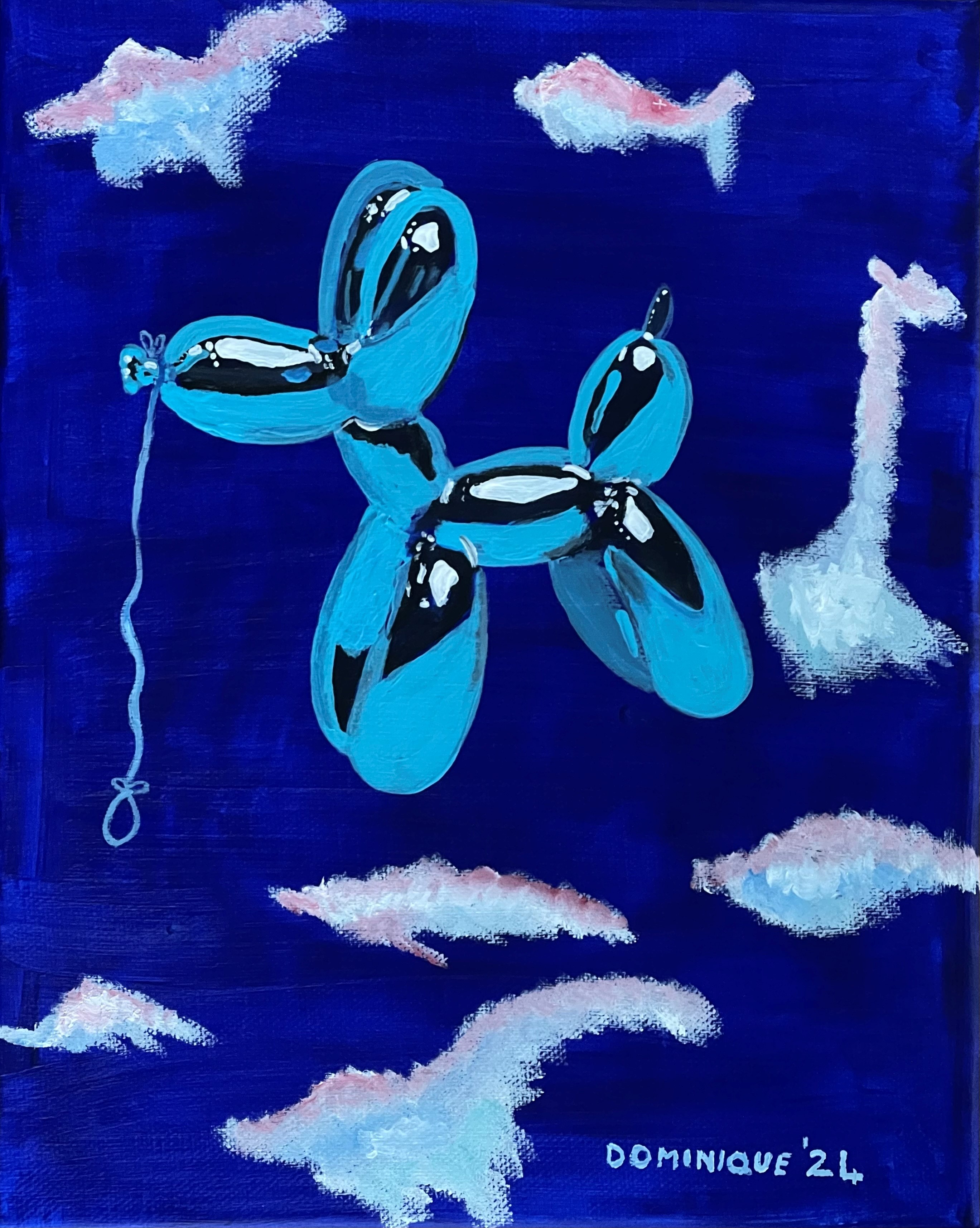 Blue dog in the sky, 2024 / Private collection