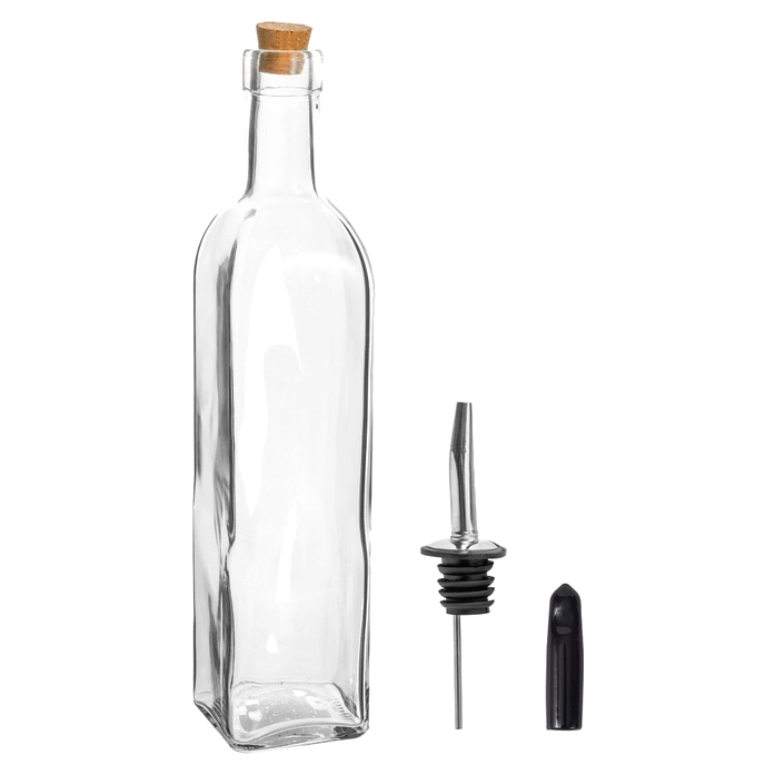 Argon Tableware Olivenöl-Ausgiesser mit Korkdeckel - 500 ml