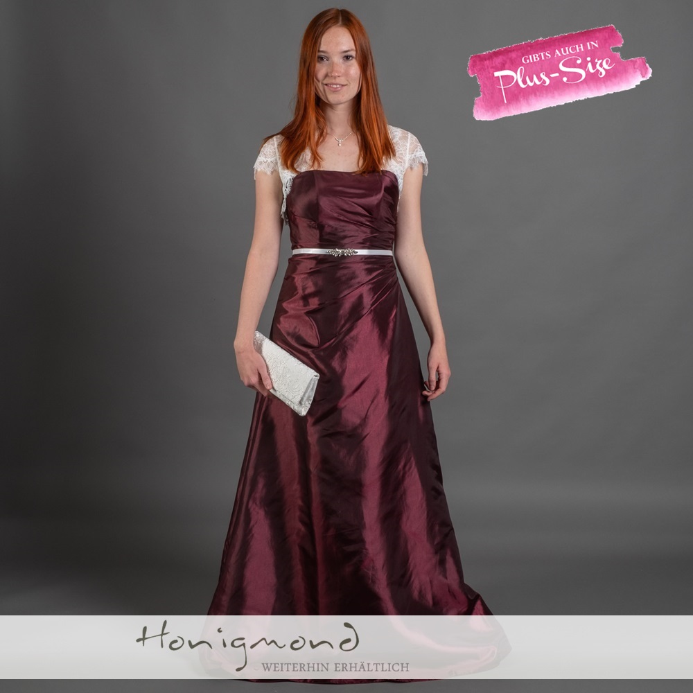 TOP Abendkleid Mode für Mollige Ballkleid Party Kleid Schwarz-lila A218 46-58