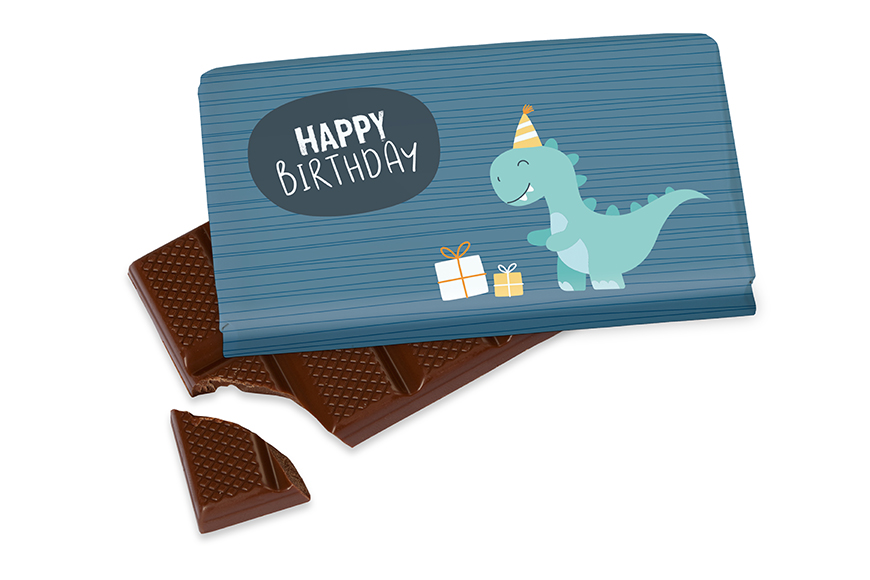Schokolade Happy Birthday Dino
