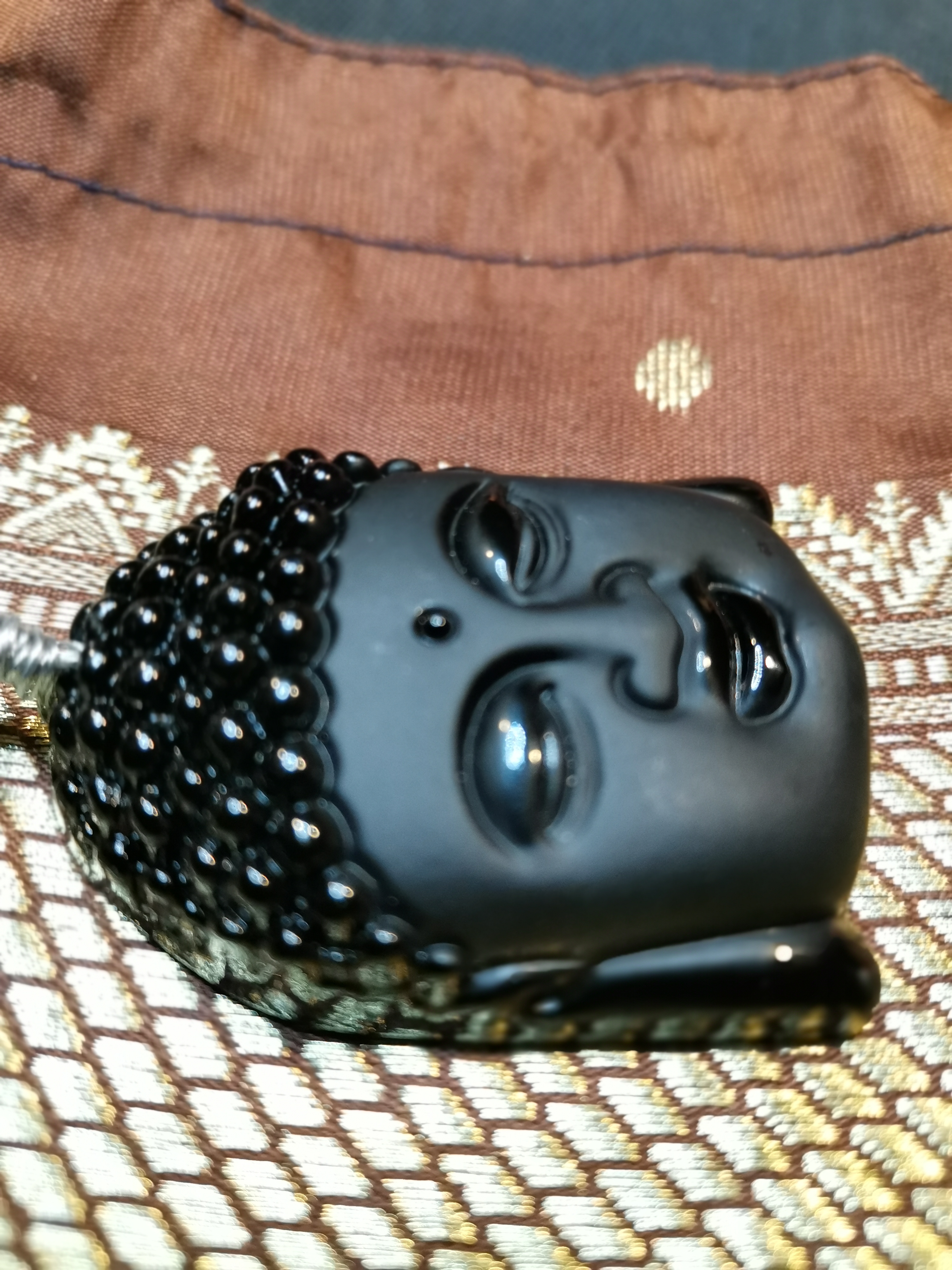 Buddha Anhänger Onyx schwarz