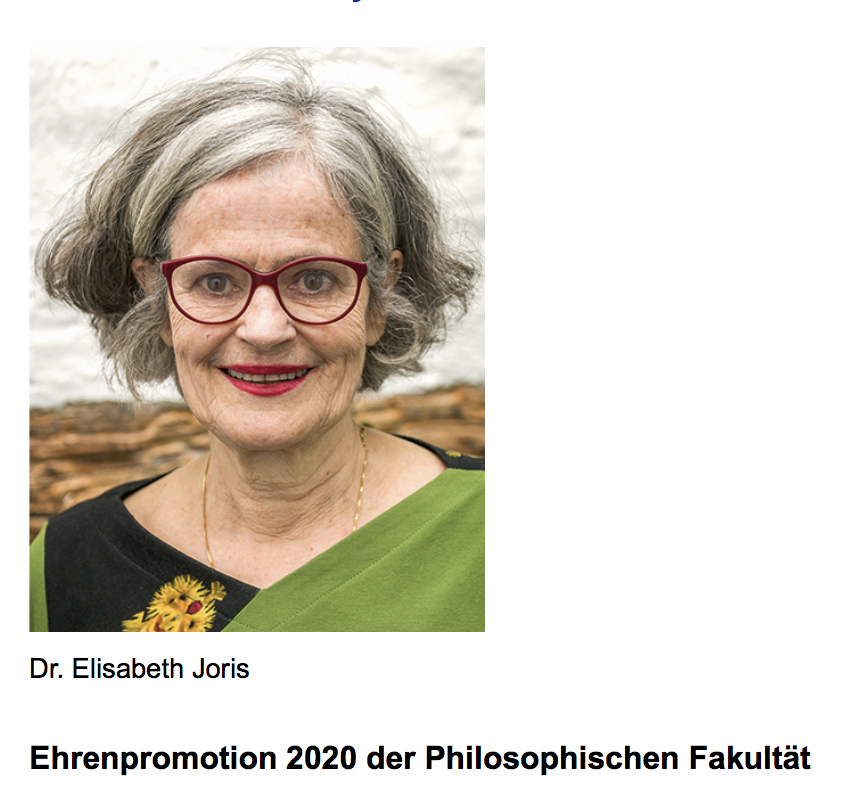 Ehrenpromotion 2020 der Philosophischen Fakultät