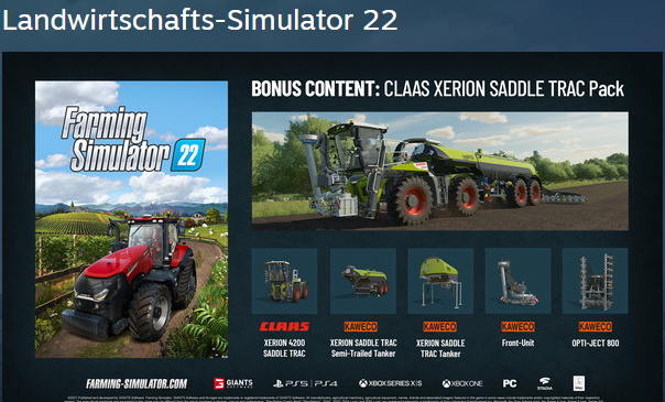 Landwirtsschafts-Simulator 22 ist ab 22. November 2021 erhältlich