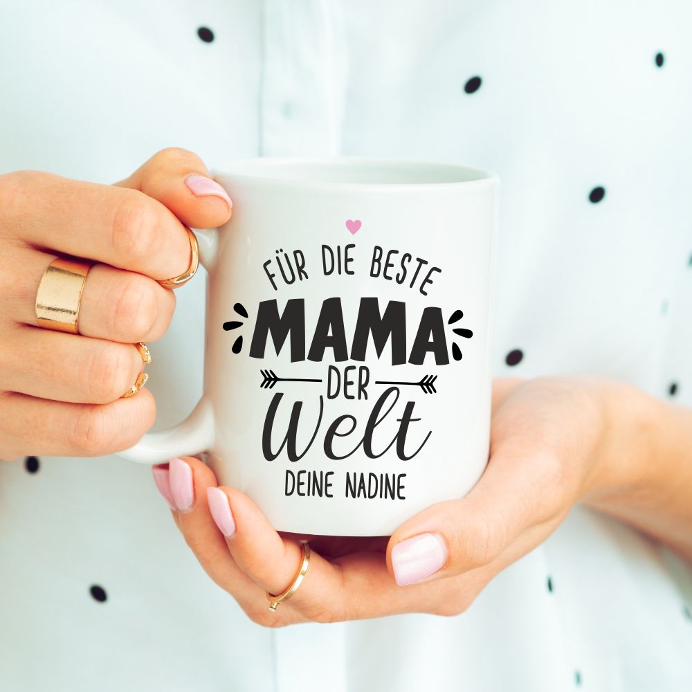 Tasse - Für die beste Mama der Welt - personalisiert