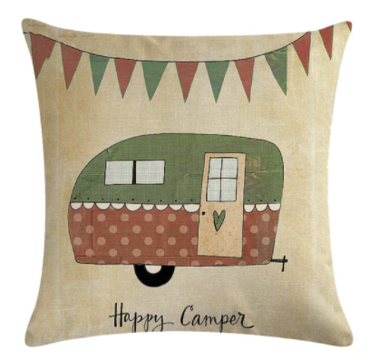 Kissenbezug 45 x 45 cm "Happy Camper"
