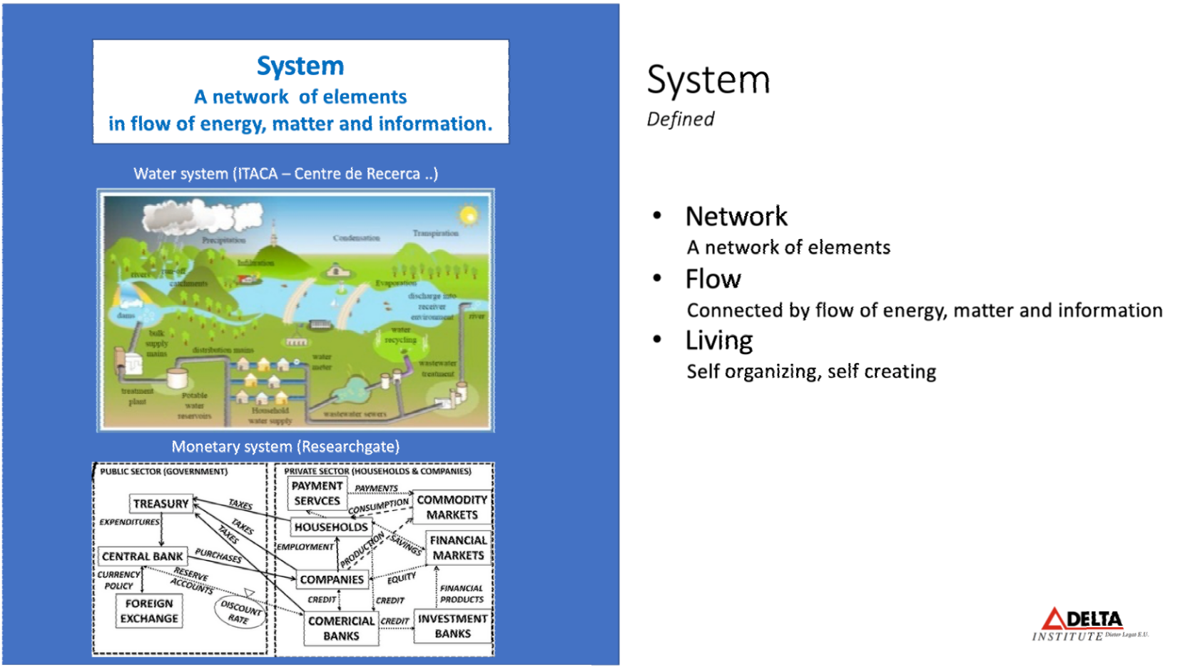 The Law of Sustainability by Lietaer - What are Systems?