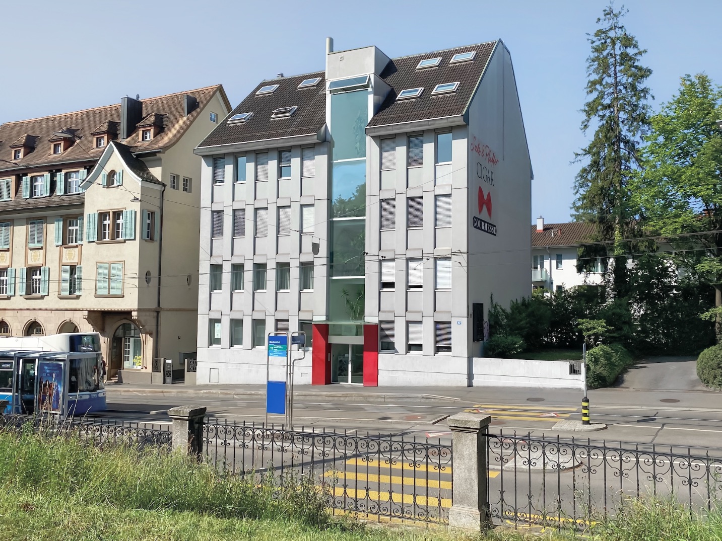 Hauseingang Praxis Ermitage, Zürich