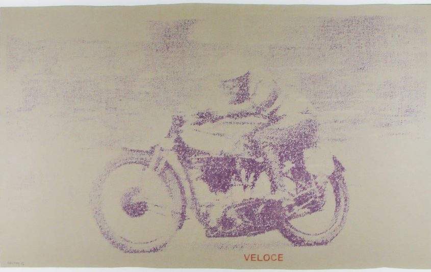 Veloce, 132x82, Farbstift auf Papier