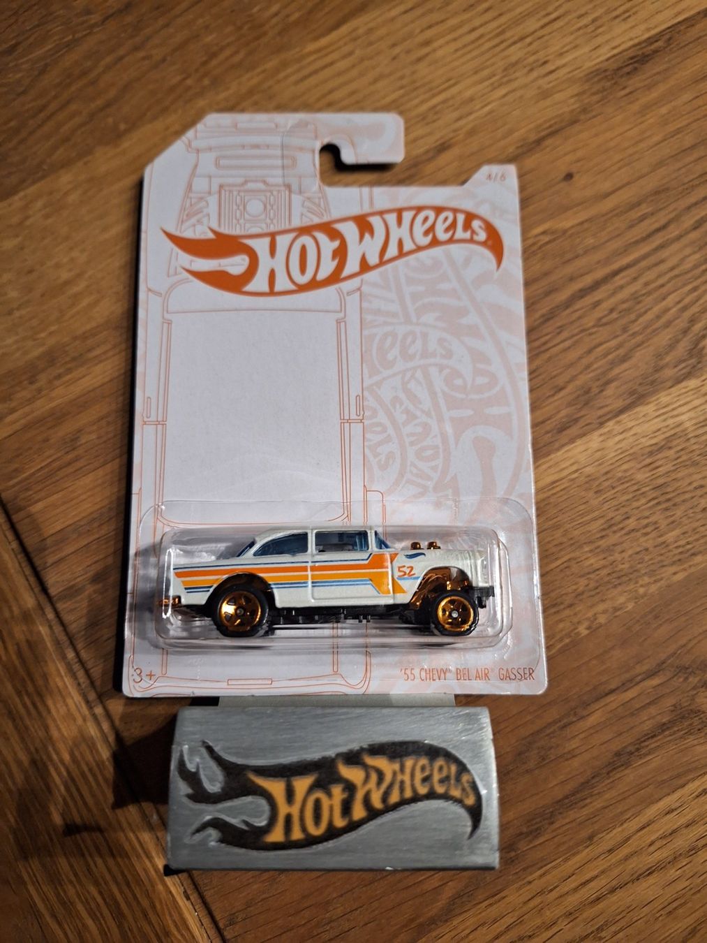 Hot Wheels Pearl & Chrome 2020 55 Chevy Bel Air Gasser 4/6 L