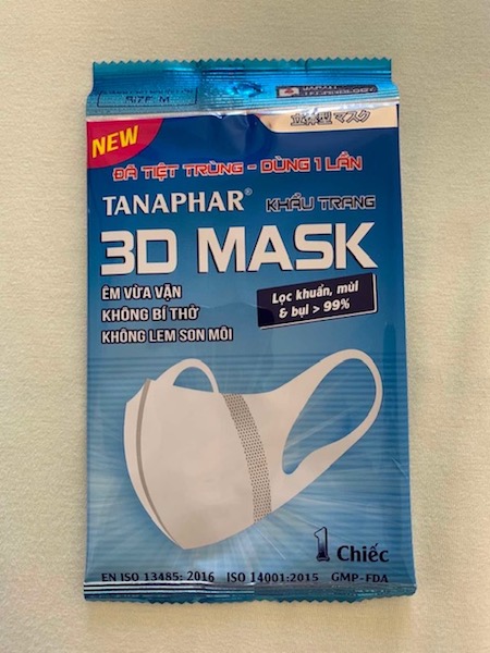 Schutzmaske 3D mit integrierten Ohrschlaufen von Tanaphar Vietnam