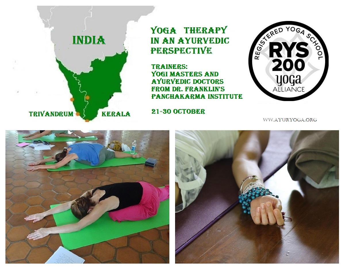 Yoga Terapia & Ayurveda, corso di formazione in Kerala (India)