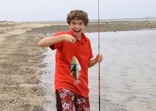 First reef fish caught!