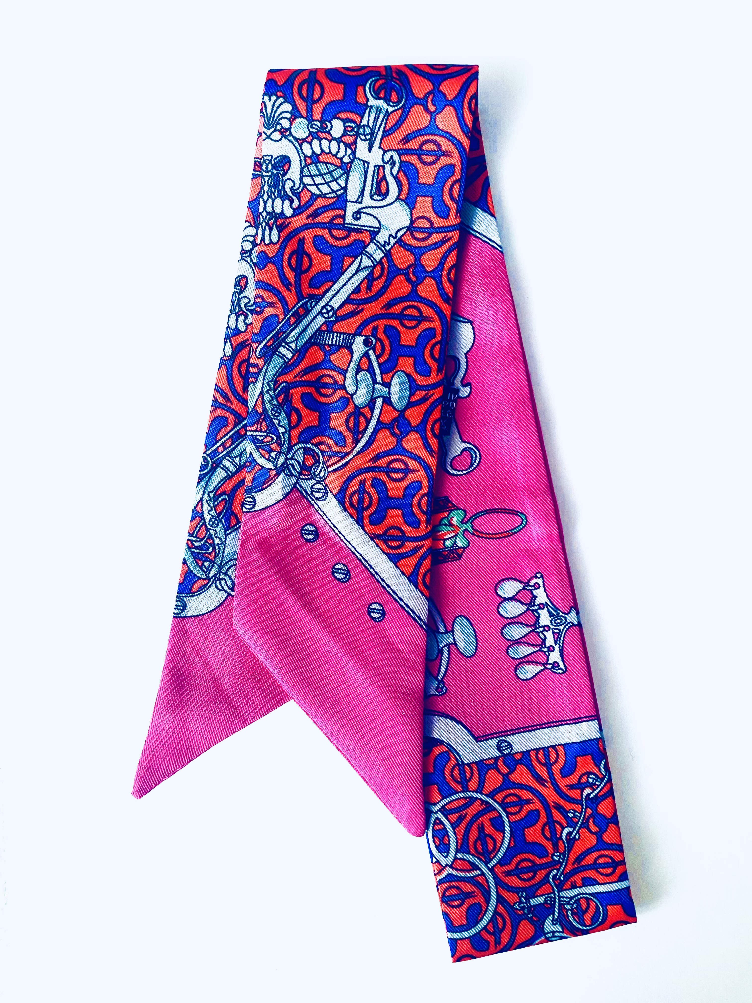 Printed silk scarf