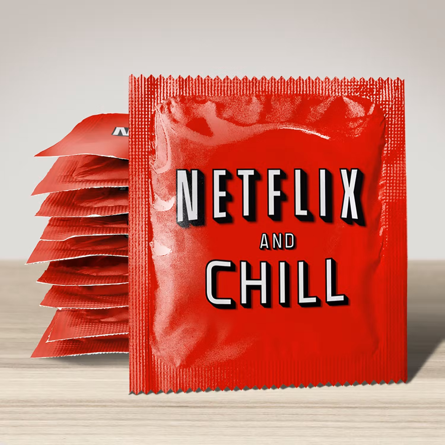 Humorvolles Kondom - Netflix and Chill