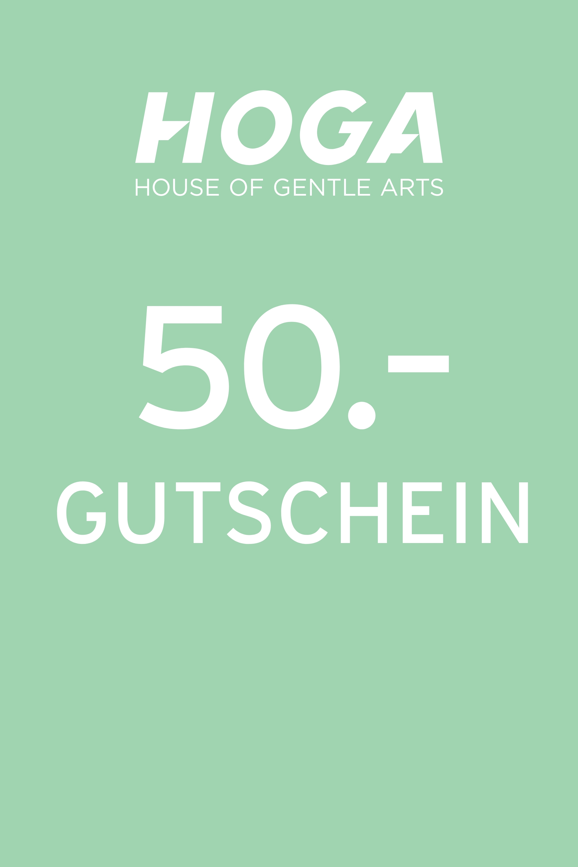 HOGA GUTSCHEIN / VOUCHER 50 CHF